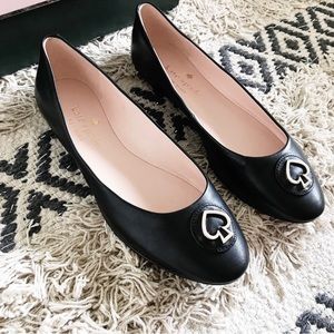 Kate Spade Pallenberg Leather Flats Size 6 In Box
